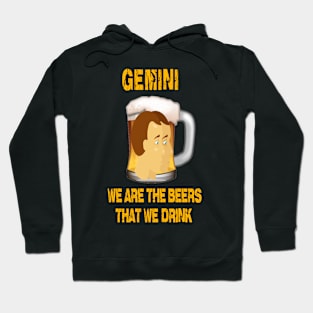 Funny beer shirt Gemini sign Hoodie